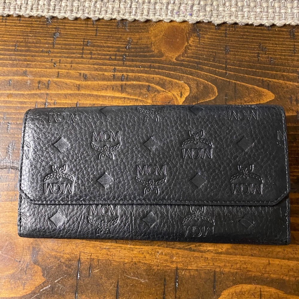 MCM Klara Monogrammed Wallet.